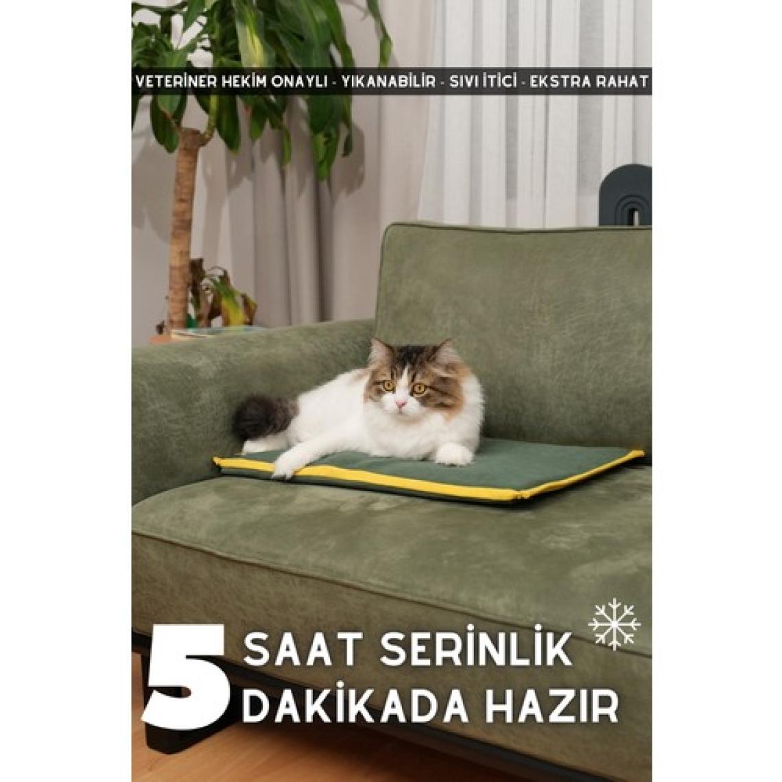 pawdaz Serin (60X40CM) - 4 Mevsim Kedi/ Köpek Matı, Sıcak Veya Soğuk Kullanılabilen Minder Yatak