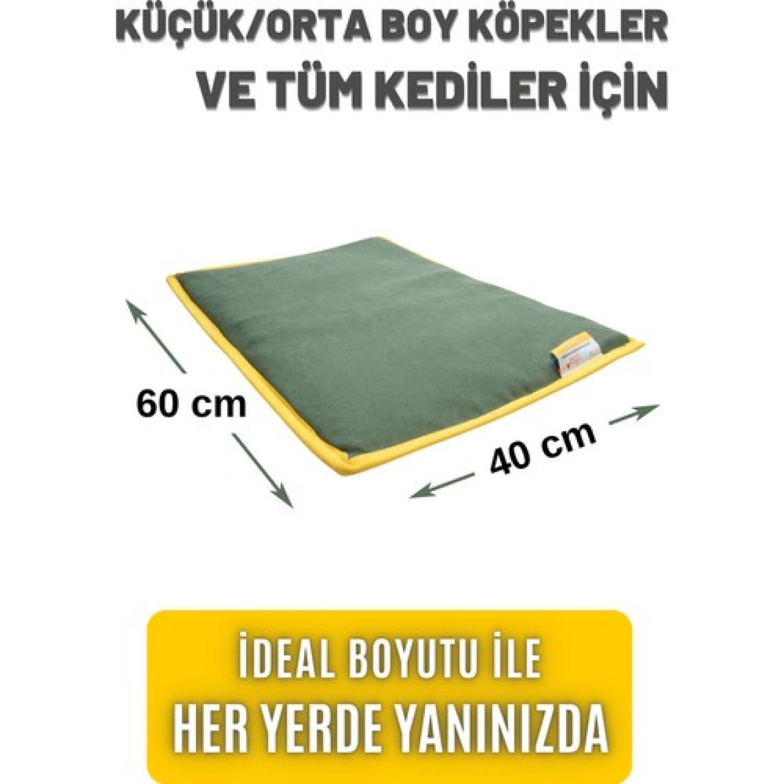 pawdaz Serin (60X40CM) - 4 Mevsim Kedi/ Köpek Matı, Sıcak Veya Soğuk Kullanılabilen Minder Yatak