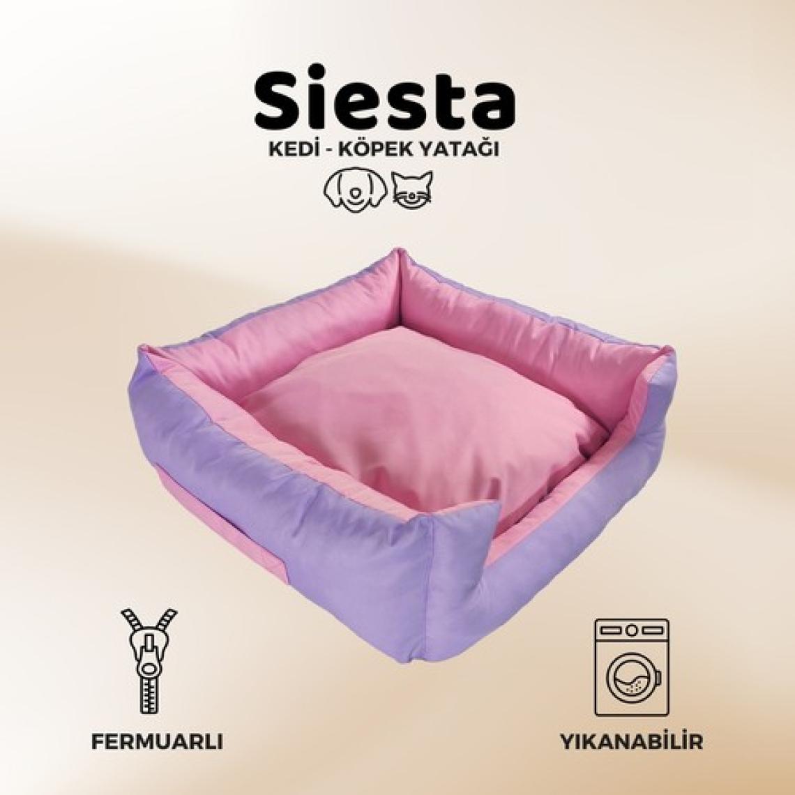 Xpermate Yuvi Kedi Yatağı Ve Köpek Yatağı Tüy Tutmaz Kumaş,Su Itici Kumaş,Fermuarlı  55x60x23