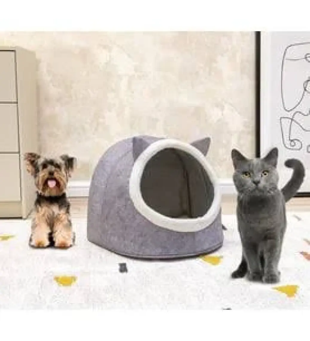 ALAS Gri Alaska Kedi Köpek Yatağı Yuvası