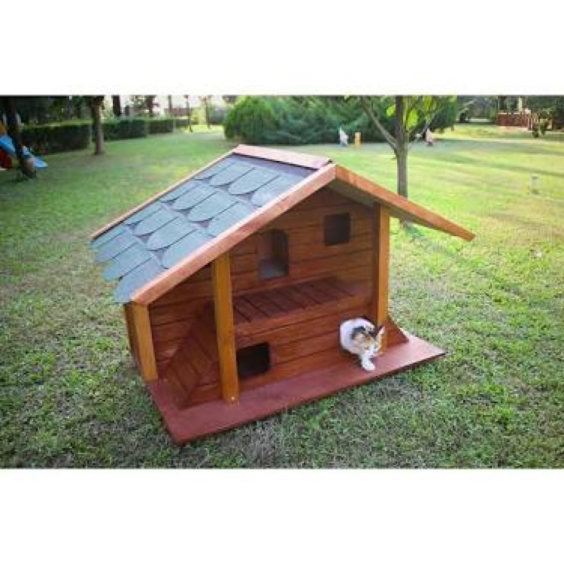 Mandu Ahşap Lüks Kedi Evi