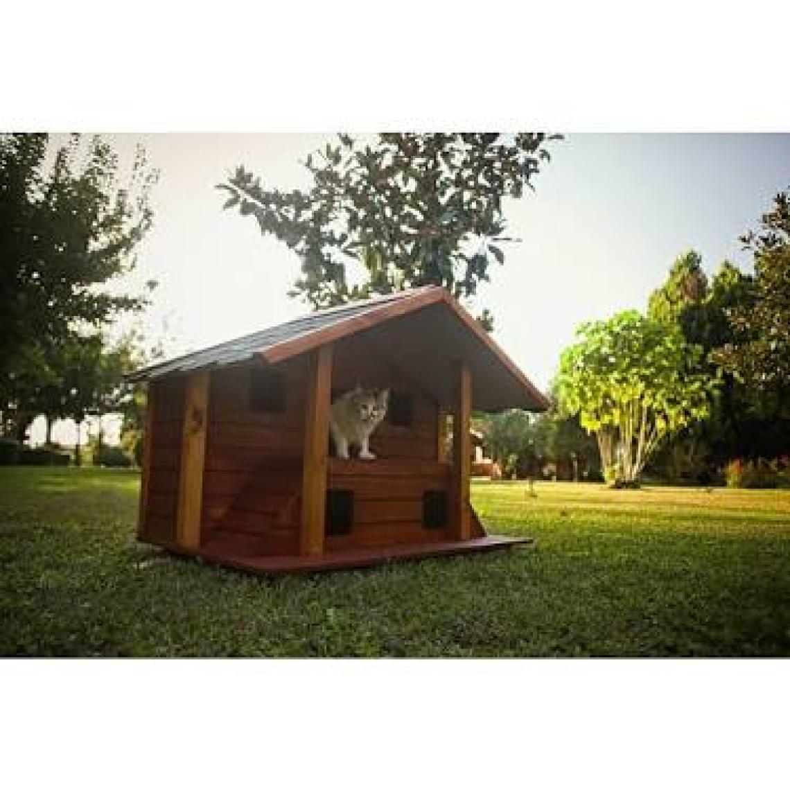 Mandu Ahşap Lüks Kedi Evi