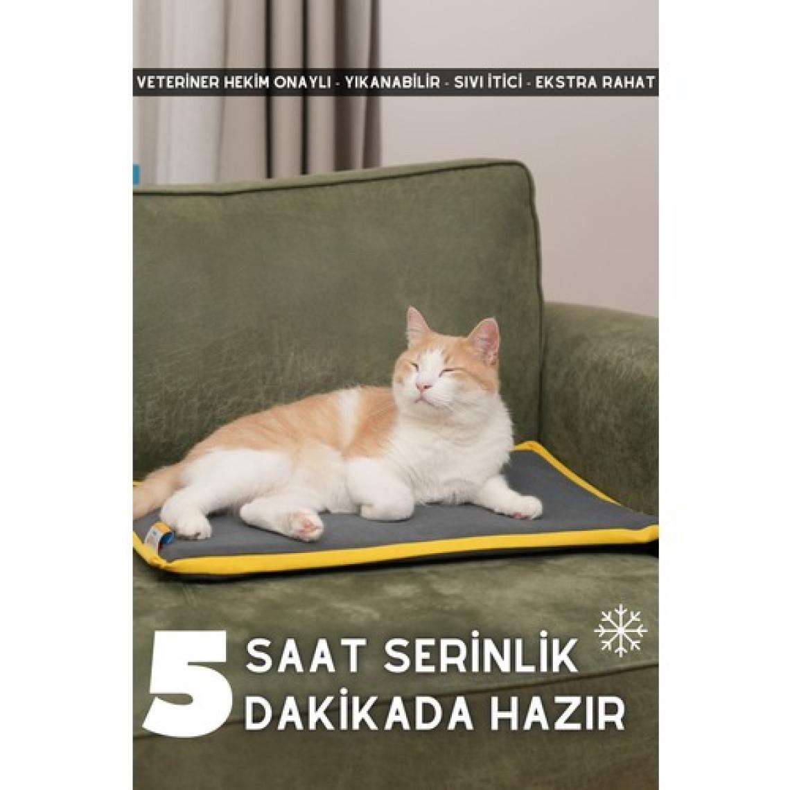 pawdaz Serin (60X40CM) - 4 Mevsim Kedi/ Köpek Matı, Sıcak Veya Soğuk Kullanılabilen Minder Yatak