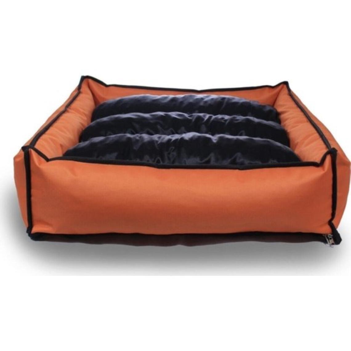 Nerotex Yıkanabilir Turuncu Köpek Kedi Minderi ve Yatağı Büyük Irklar Için Fermuarlı 90X100 cm