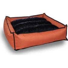 Nerotex Yıkanabilir Turuncu Köpek Kedi Minderi ve Yatağı Büyük Irklar Için Fermuarlı 90X100 cm