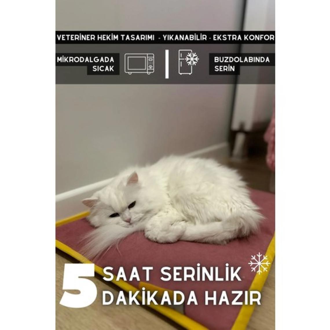 Pawdaz Serin (60X40CM) - 4 Mevsim Kedi/ Köpek Matı, Sıcak Veya Soğuk Kullanılabilen Minder Yatak