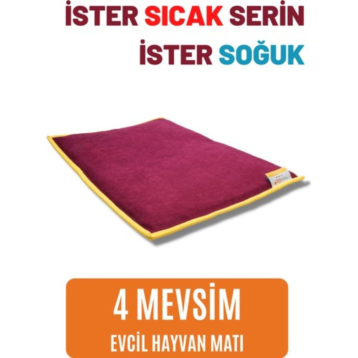 pawdaz Serin (60X40CM) - 4 Mevsim Kedi/ Köpek Matı, Sıcak Veya Soğuk Kullanılabilen Minder Yatak