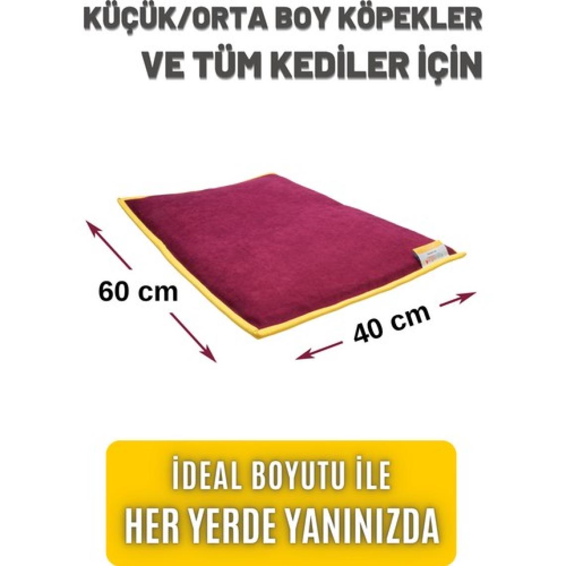 pawdaz Serin (60X40CM) - 4 Mevsim Kedi/ Köpek Matı, Sıcak Veya Soğuk Kullanılabilen Minder Yatak