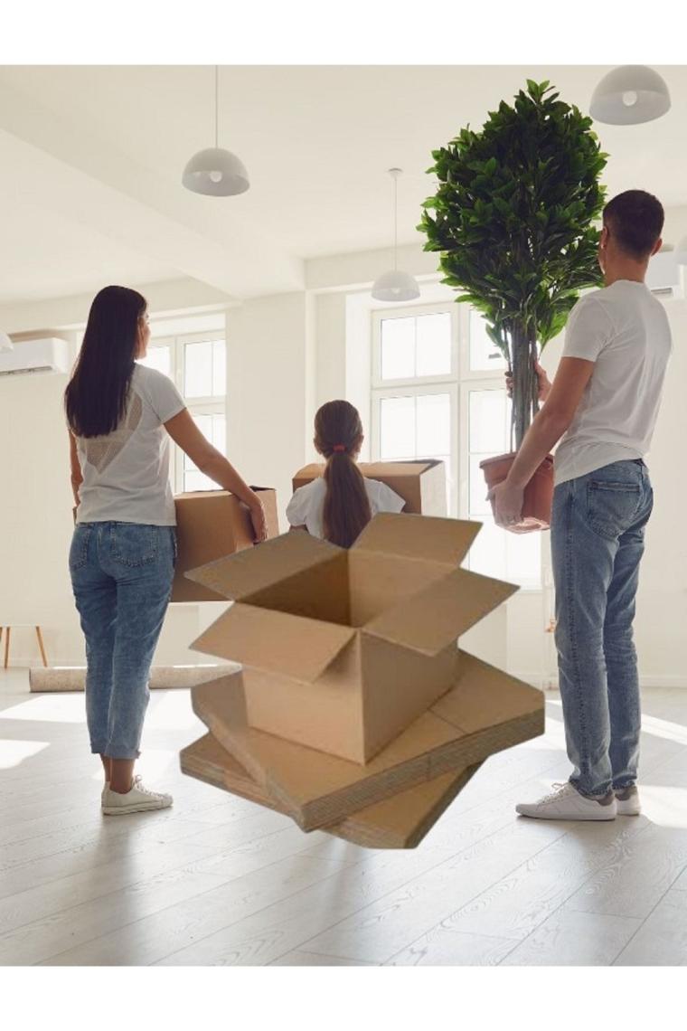 10 Adet 60x40x40 Boş Koli / Taşınma Kolisi / Karton Koli /çift Oluklu Taşıma