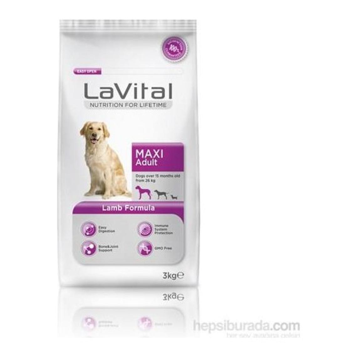 LaVital Maxi Puppy Kuzu Etli 3 kg Büyük Irk Yavru Köpek Maması