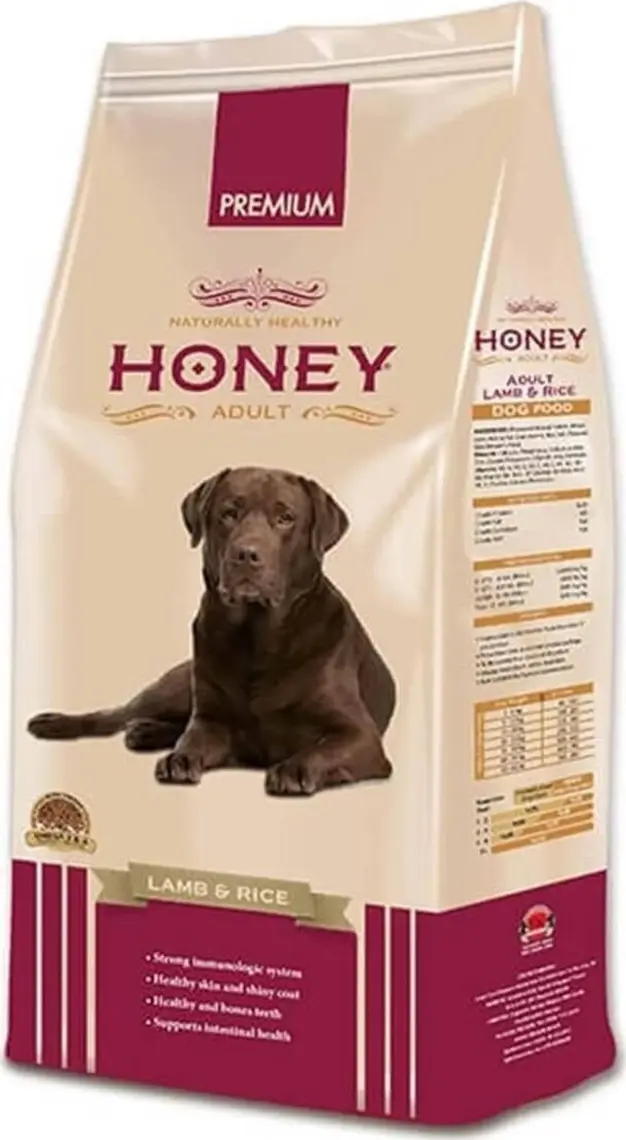 Honey Kuzu Etli Pirinçli Yetişkin Köpek Maması 15 Kg