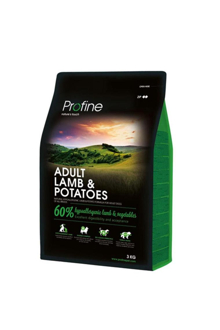 Profine Adult Lamb Az Tahıllı Hipoalerjenik Kuzu Etli  Patatesli Yetişkin Köpek Maması 3 Kg