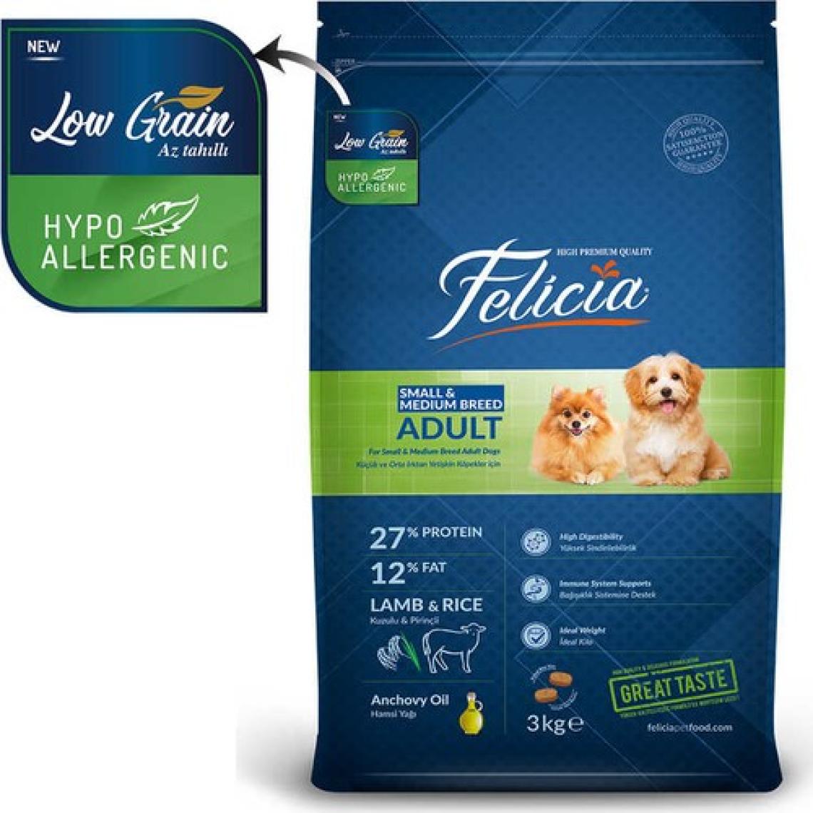 Felicia Small & Mini Kuzu Etli 3 kg Küçük Irk Yetişkin Köpek Maması