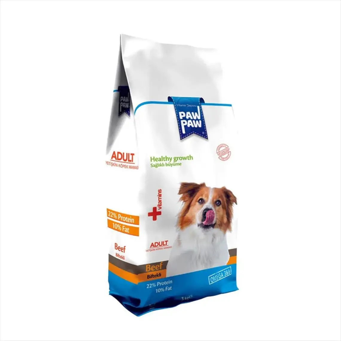 Pawpaw Erişkin Biftek Köpek Maması 15 Kg