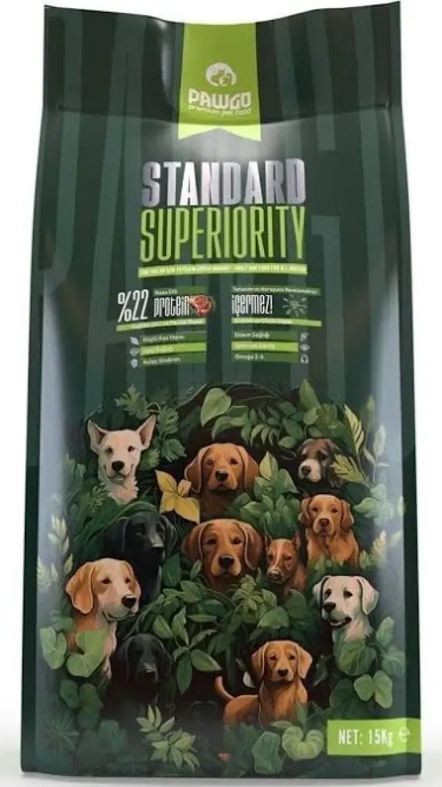 Pawgo Standard Superiority 15 Kg | Kuzu Etli | Yetişkin Köpek Maması