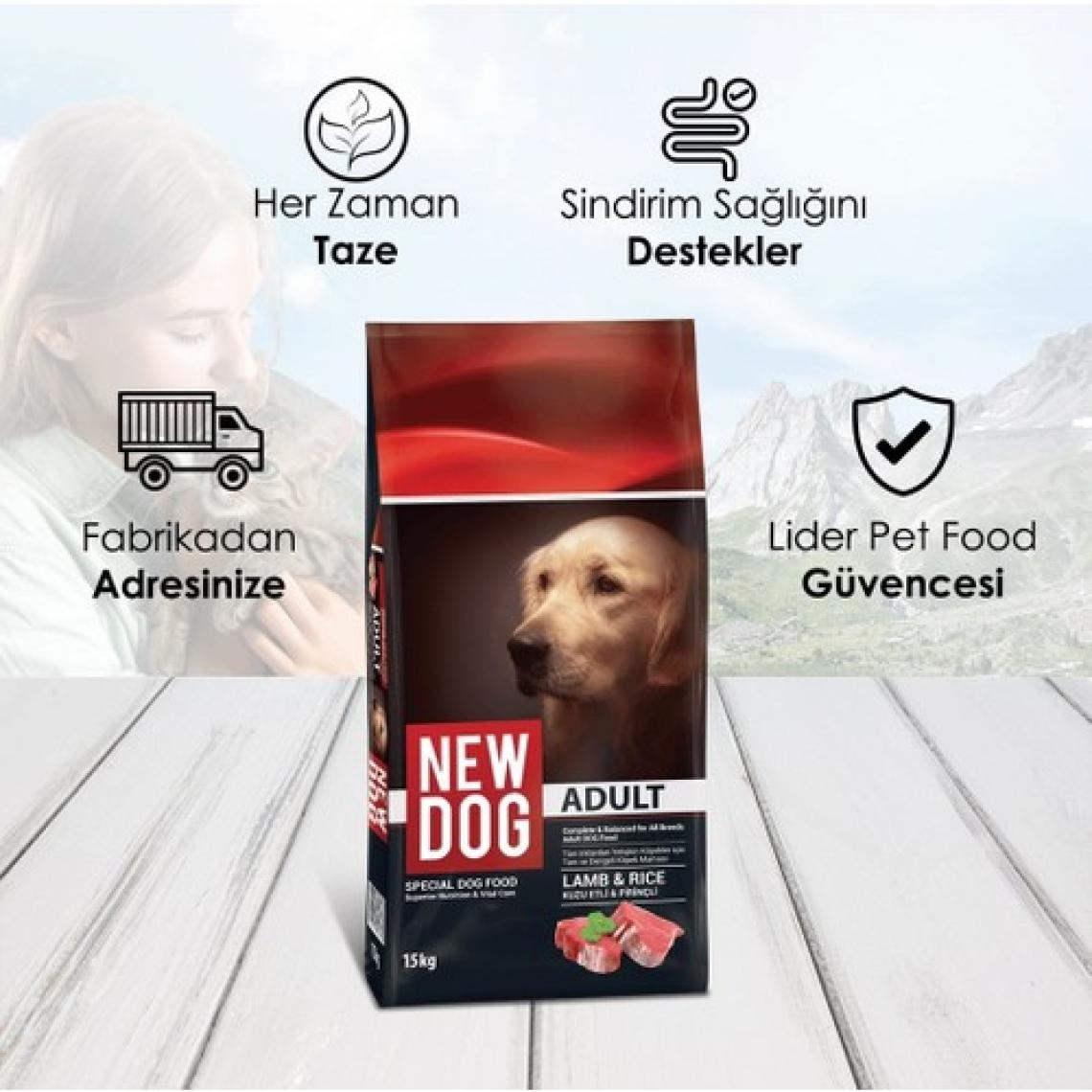New Dog Kuzu Etli & Pirinçli Yetişkin Köpek Maması 15 kg