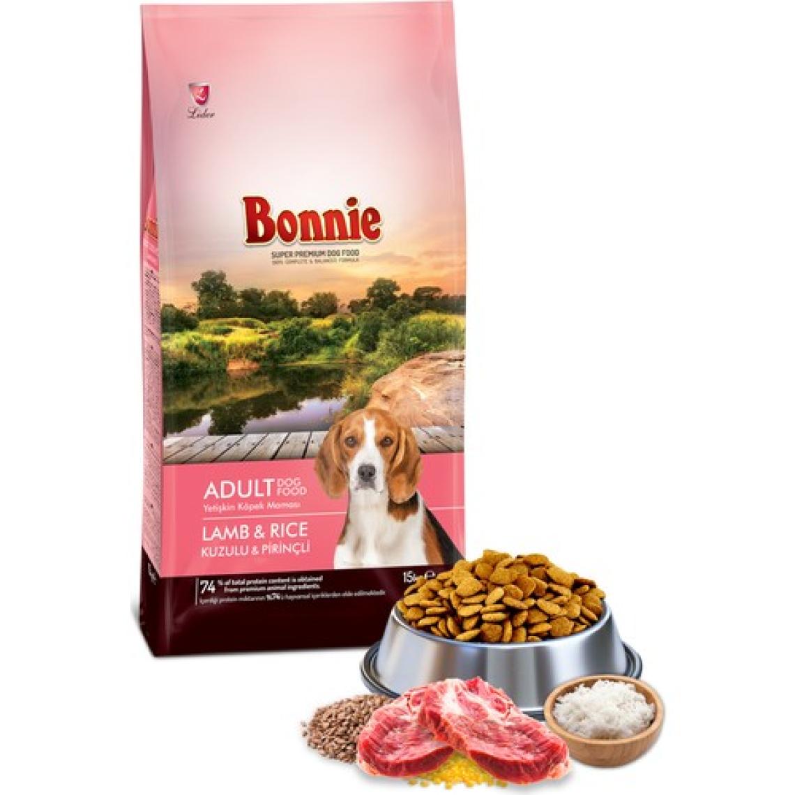 Bonnie Kuzu Etli ve Pirinçli 15 kg Yetişkin Kuru Köpek Maması