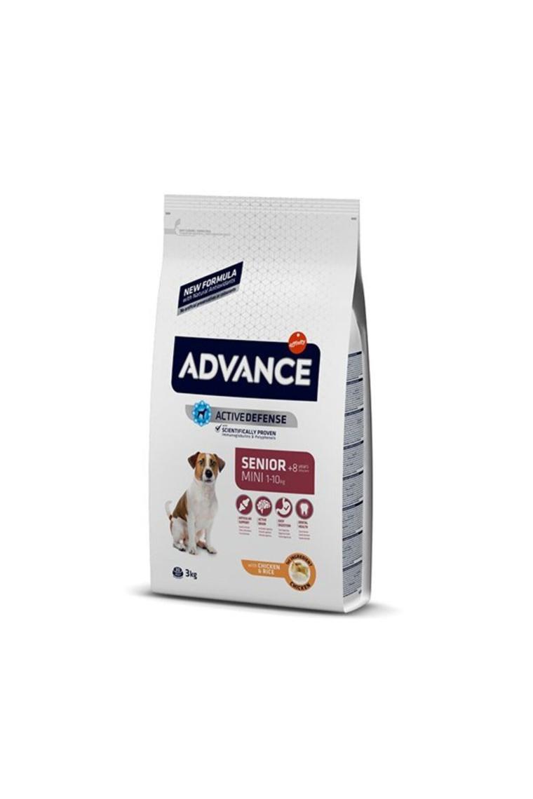 Advance Senior Mini +8 Tavuklu 3 kg Küçük Irk Yaşlı Köpek Maması