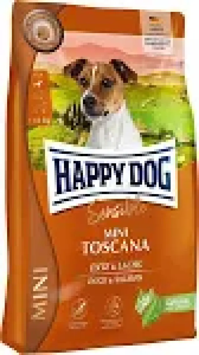 Happy Dog Mini Toscana Ördekli Somonlu Hassas Köpek Maması 4kg