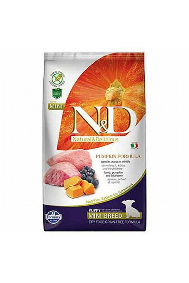 N&D Pumpkin Kuzu Etli Balkabaklı ve Yaban Mersinli 7 kg Küçük Irk Yavru Köpek Maması