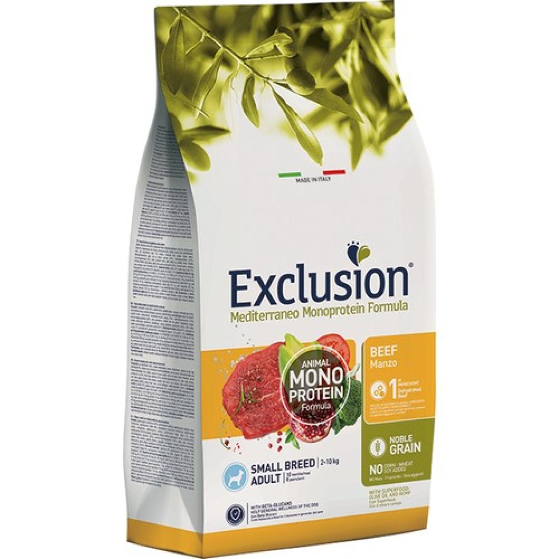 Exclusion Monoprotein Düşük Tahıllı Sığır Etli ve Narlı Küçük Irk Yetişkin Köpek Maması 500 gr