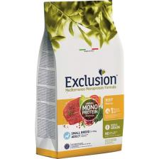 Exclusion Monoprotein Düşük Tahıllı Sığır Etli ve Narlı Küçük Irk Yetişkin Köpek Maması 500 gr