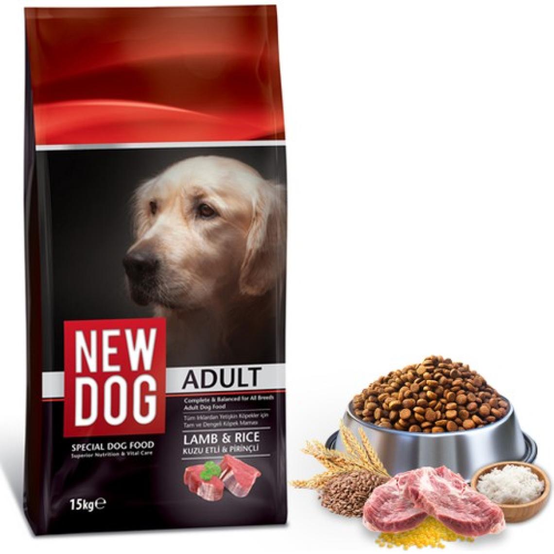 New Dog Kuzu Etli & Pirinçli Yetişkin Köpek Maması 15 kg