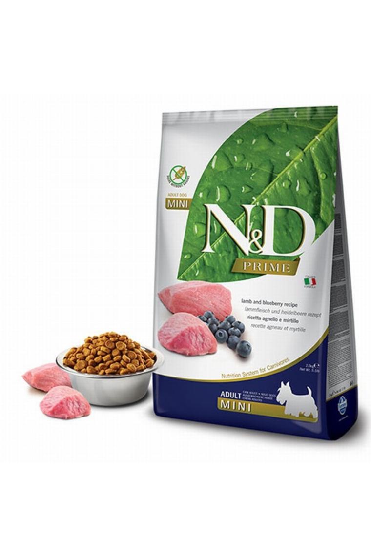 N&D Prime Kuzu Etli ve Yaban Mersinli 2.5 kg Küçük Irk Yetişkin Köpek Maması