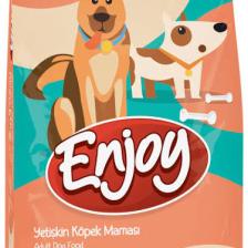Enjoy Kuzu Etli ve Pirinçli Yetişkin Köpek Maması 3kg