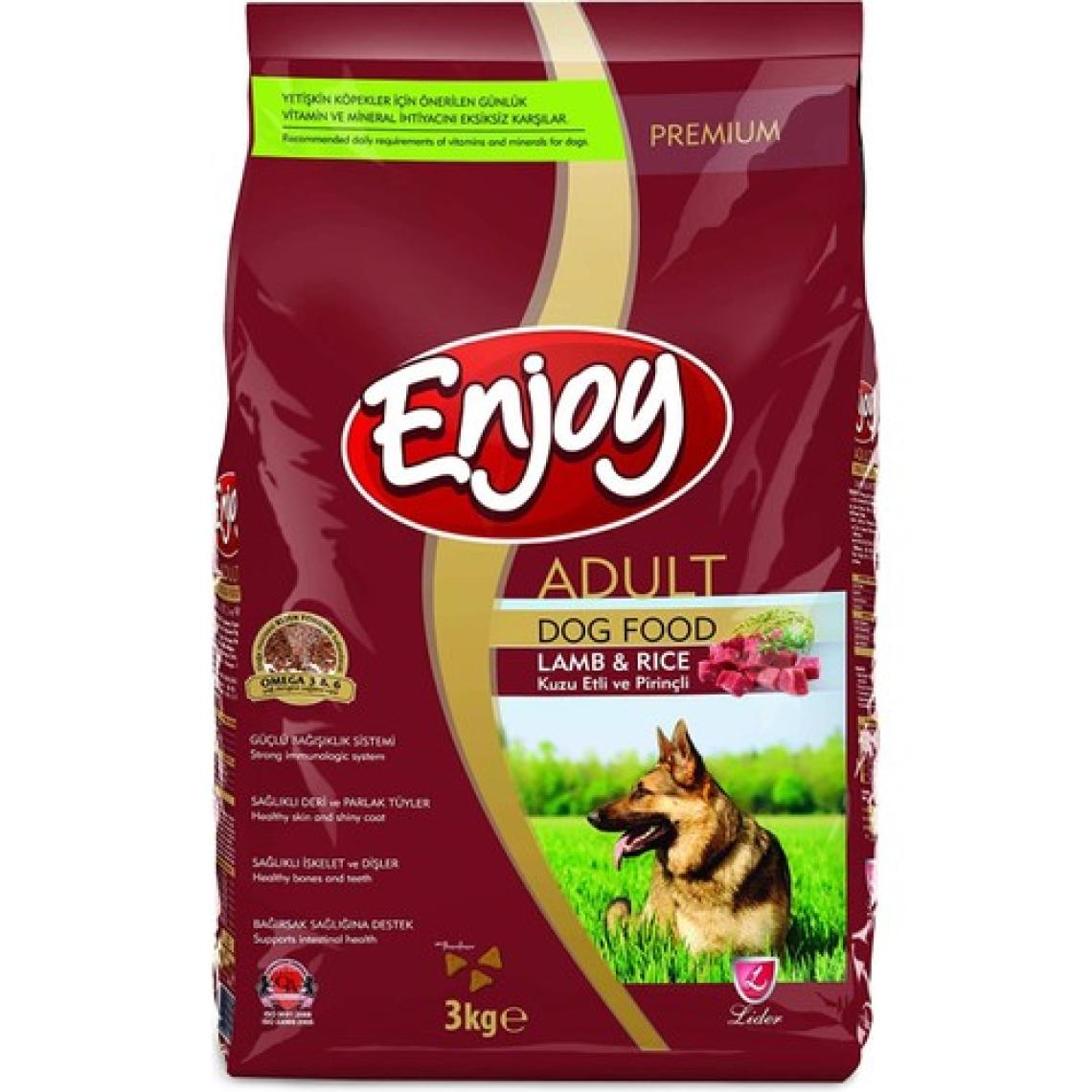 Enjoy Kuzu Etli ve Pirinçli Yetişkin Köpek Maması 3kg