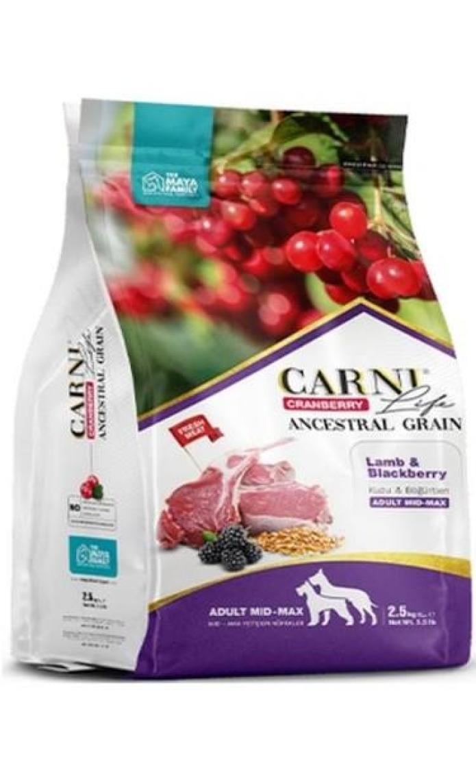 Carni Life  C.berry A.graın Lamb&b.berry Adult Dog Med&max 12 kg