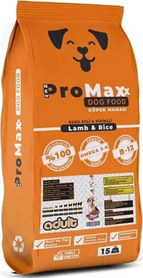 Promax Kuzu Etli Köpek Maması 15 Kg.