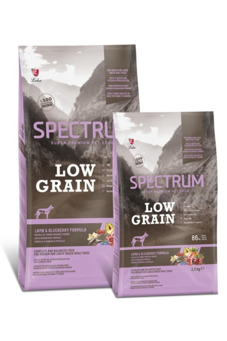 Spectrum Low Grain Kuzu Etli ve Yaban Mersinli 2.5 kg Orta ve Büyük Irk Yetişkin Köpek Maması