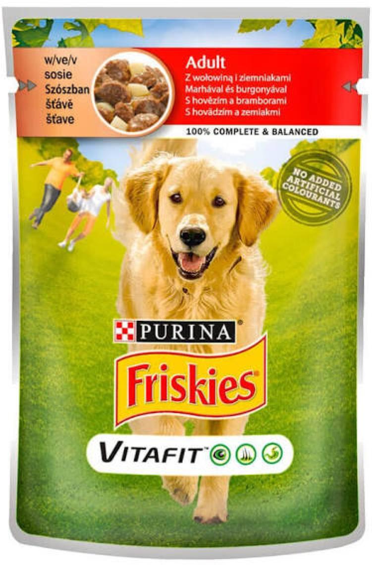 Friskies Kuzu Etli ve Havuçlu Yetişkin Köpek Maması 100 gr x 20
