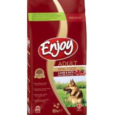 Enjoy Kuzu Etli ve Pirinçli 10 kg Yetişkin Kuru Köpek Maması