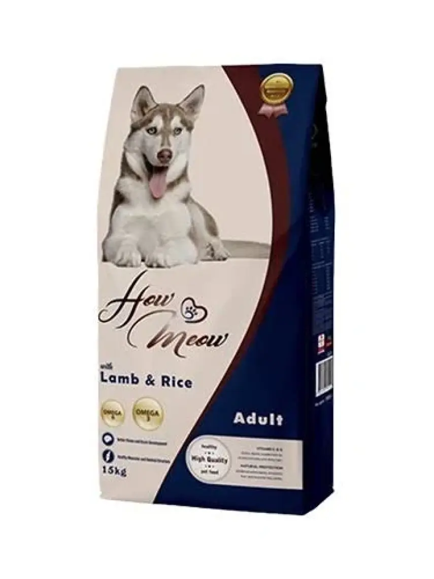 How Meow Premium Yetişkin Köpek Kuzu Eti 15 kg