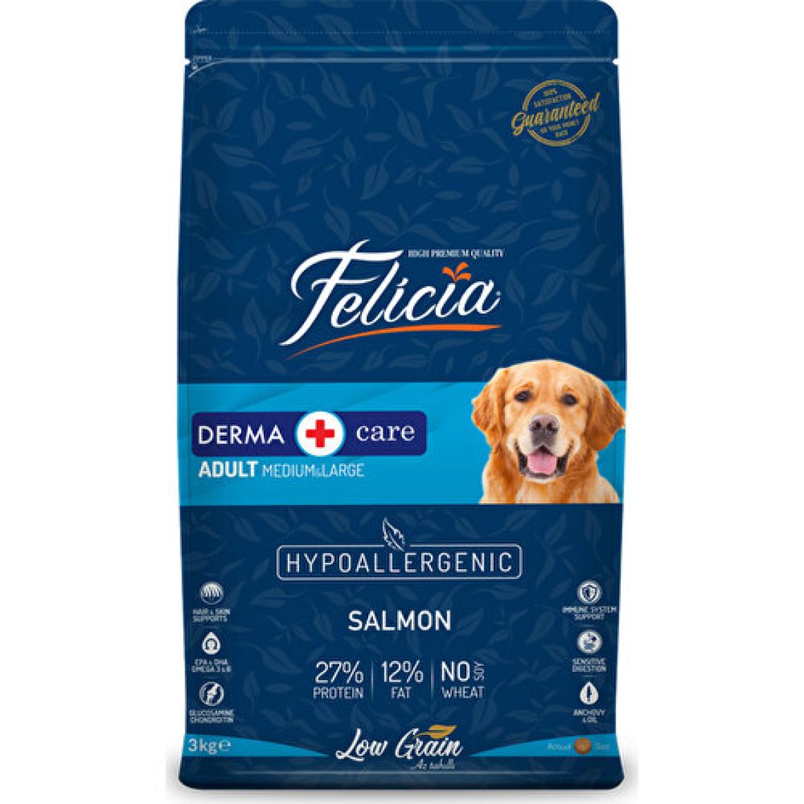 Felicia Medium & Large Somonlu 3 kg Orta ve Büyük Irk Yetişkin Köpek Maması