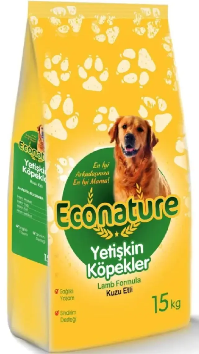 Econature Kuzu Etli Yetişkin Köpek Maması - 15 kg