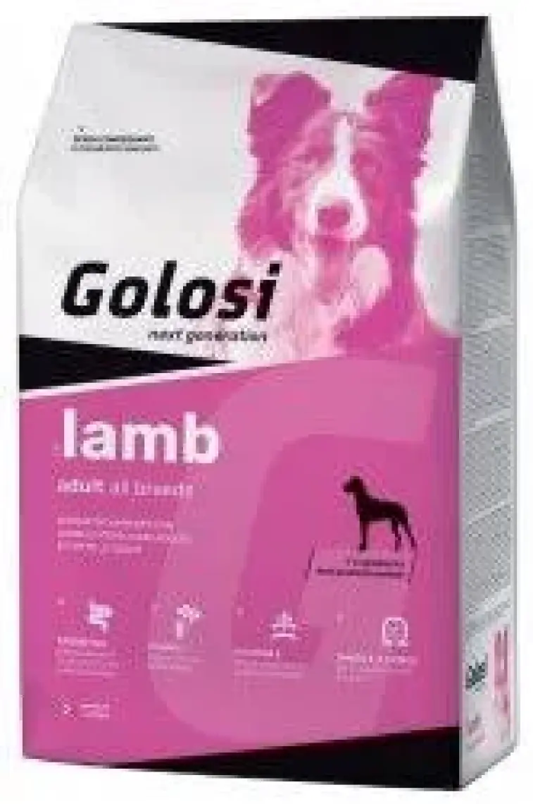 Golosi Dog Kuzu Etli Ve Pirinçli Yetişkin Köpek Maması 12 Kg
