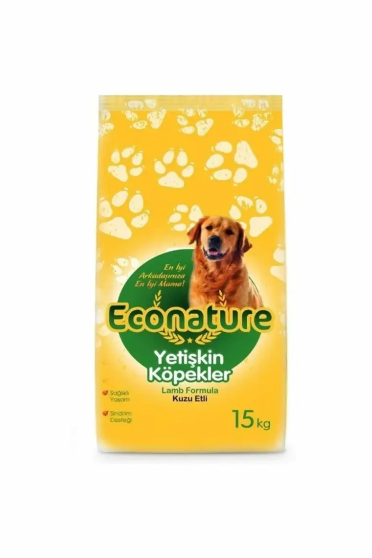 Econature Plus Kuzu Etli Yetişkin Köpek Maması 15 kg