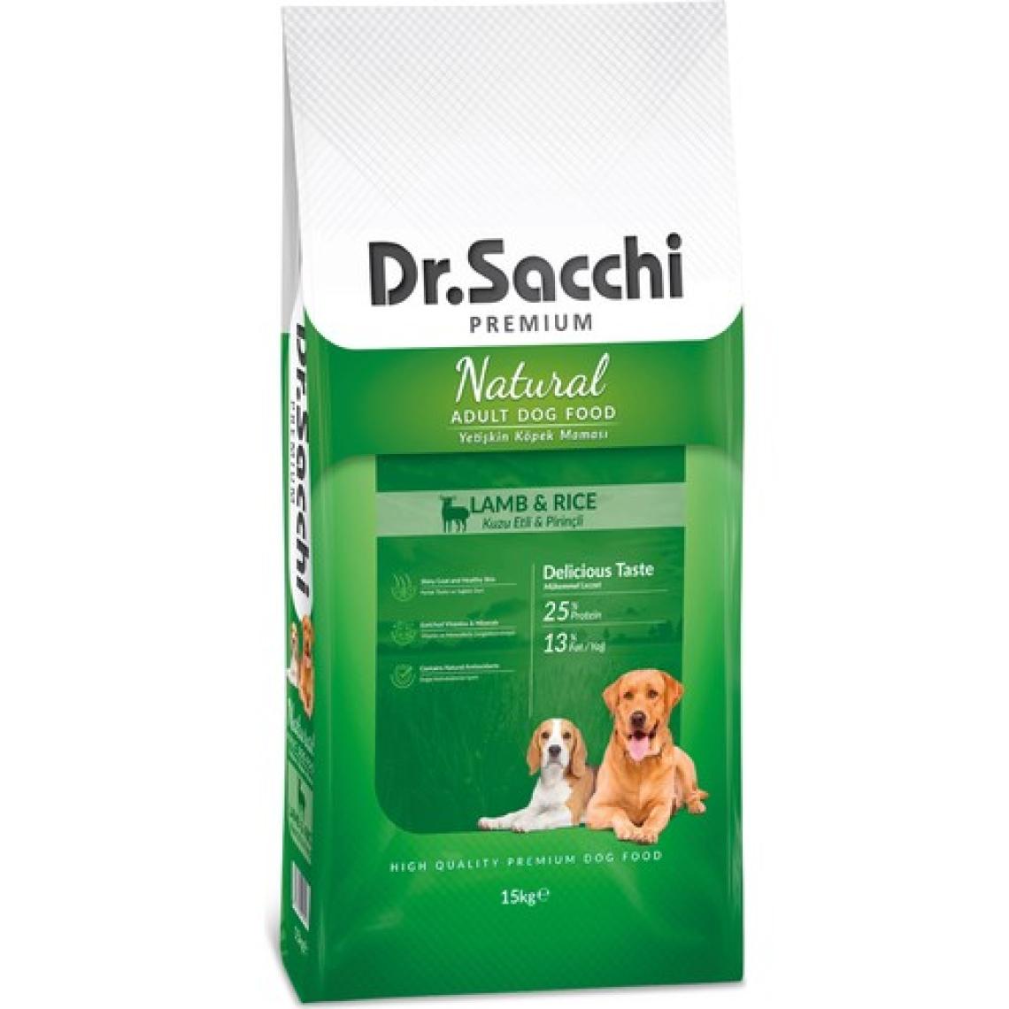 Dr. Sacchi Premium Natural Lamb Rice 15 kg Kuzu Etli Yetişkin Köpek Maması