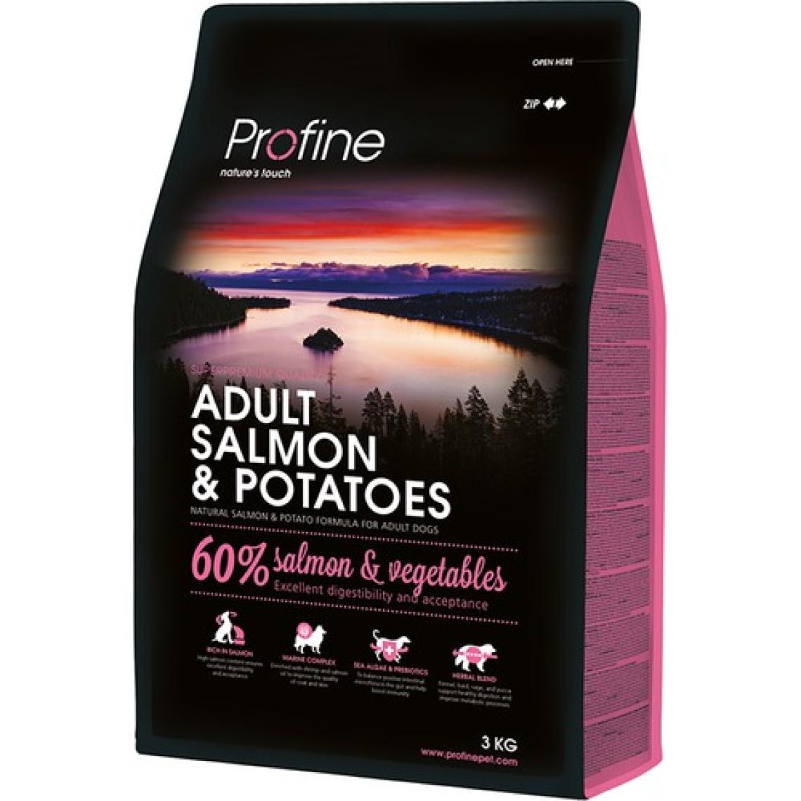 Profine Salmon Az Tahıllı Hipoalerjenik Somon & Patatesli Yetişkin Köpek Maması 3 Kg