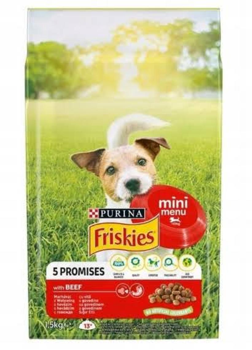 Purina  Friskies Mini Menü Etli Köpek Maması 1.5 kg