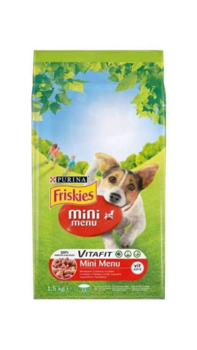 Purina  Friskies Mini Menü Etli Köpek Maması 1.5 kg