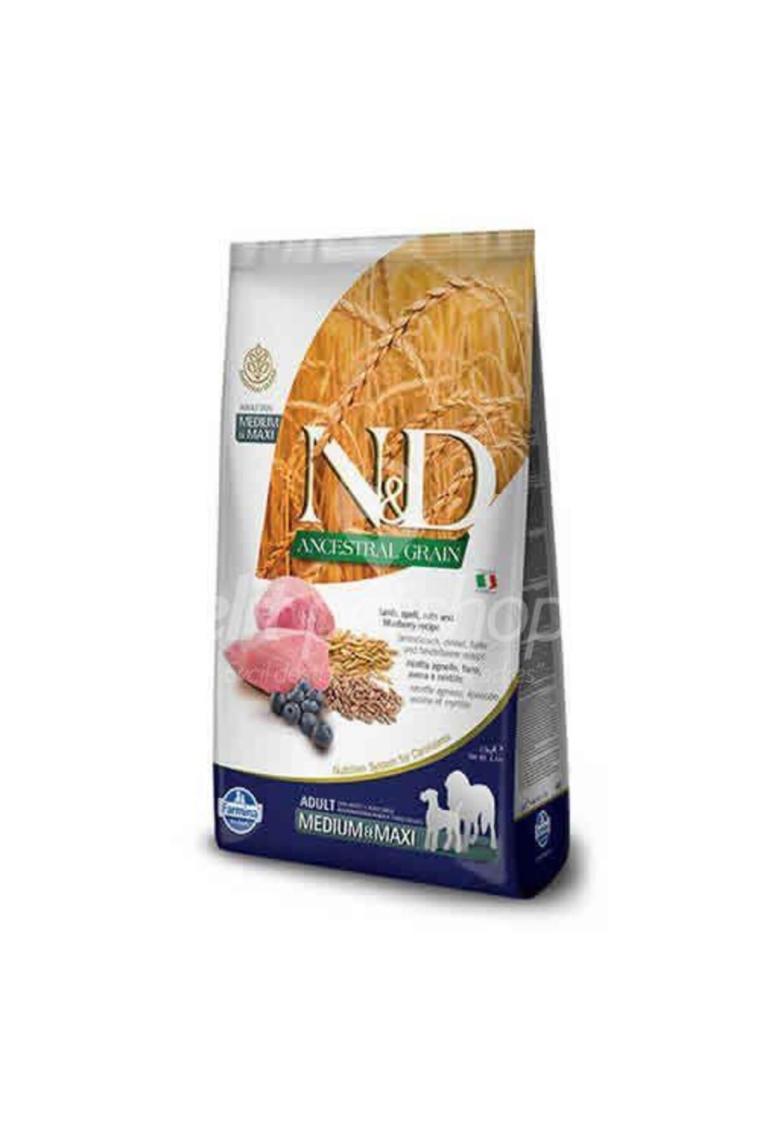 Düşük Tahıllı Kuzu Etli Yaban Mersinli Yetişkin Köpek Maması 2.5kg