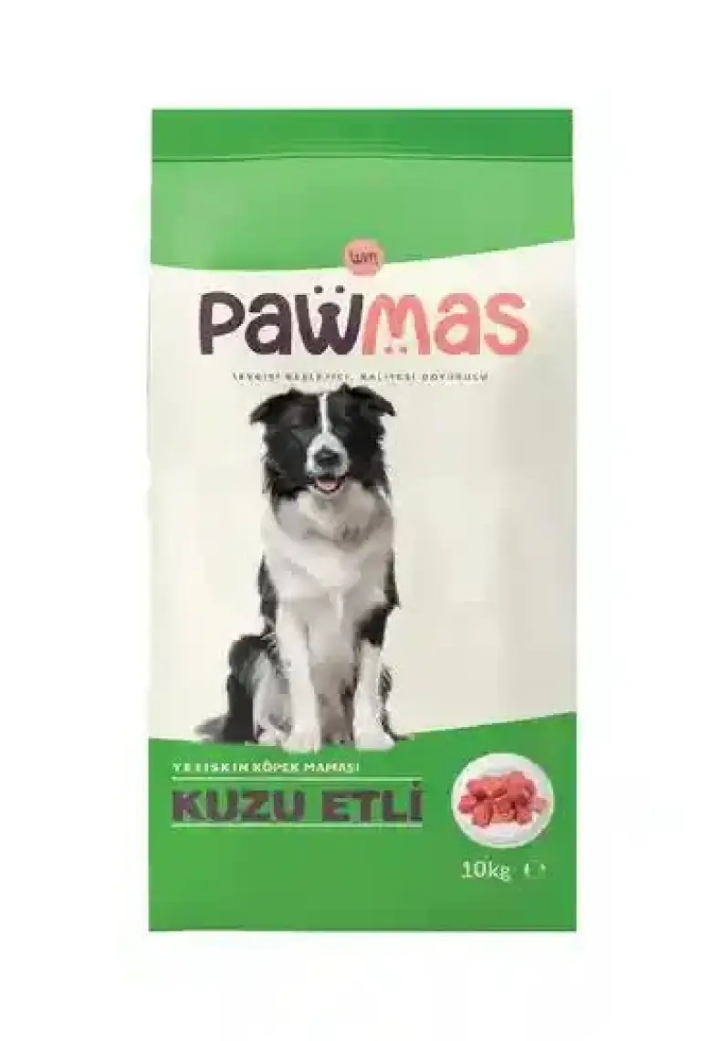 Pawmas Kuzu Etli Yetişkin Köpek Maması 10 kg