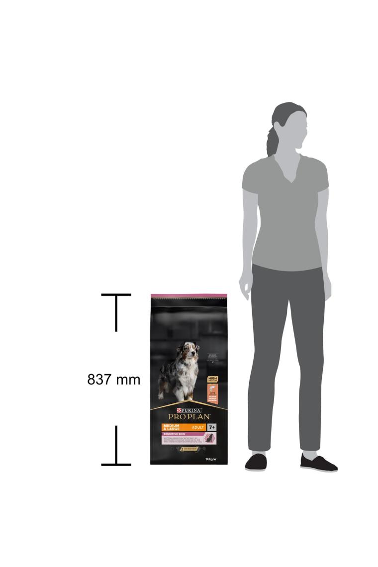Pro Plan Sensitive Skin +7 Medium & Large Somonlu 14 kg Yaşlı Köpek Maması