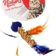 Natura Kuş Tüylü Diş Kaşıma İçin Kedi Oyuncağı 15 cm