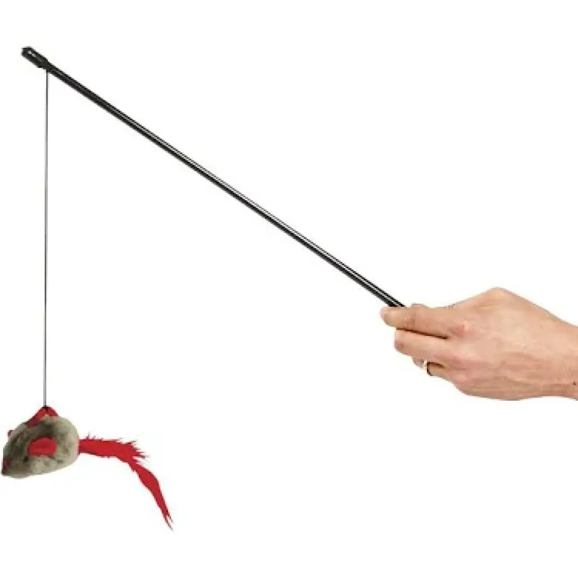 Karlıe Kedi Oltası Sesli Fare 65Cm Karışık Renkli
