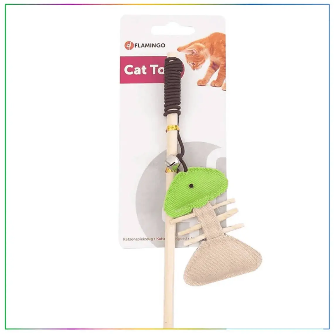 Karlie Flamingo Kedi Doğal Balıklı Olta